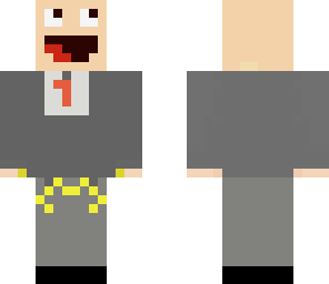 happy face in suit