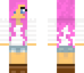 pink hair girl