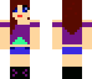 girl in purple