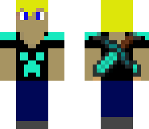 sk8rdragon with diamond sword