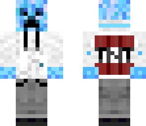 blue creeper with tnt hoodie