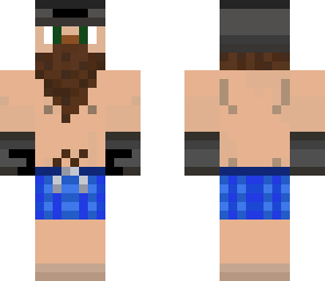 joe the viking in swimming pants