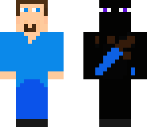 half steve half enderman