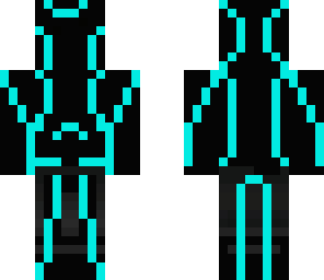 blue tron skin