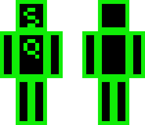 green and black sq skin