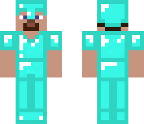 simple steve with diamond armor