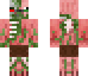zombie pig man with 3d glasses