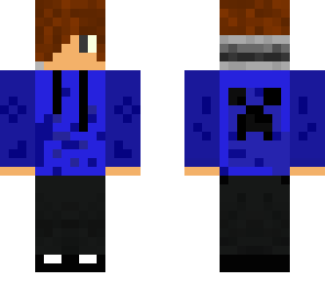 teen boy blue creeper hoodie awesome blueness 
