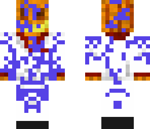 the regular model fell into blue paint lol