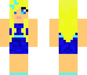 prom girl blue 