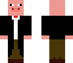 pig in tux
