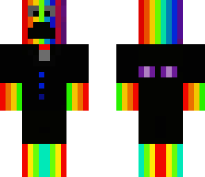 rainbow creeper in a suit