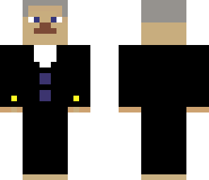 old man in tuxido