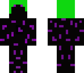 green haired enderman