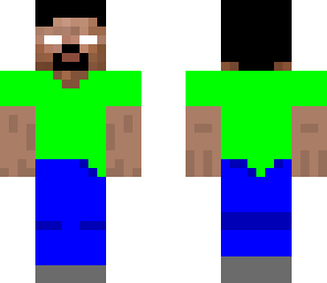 herobrine in green