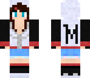 panda hoodie girl skin