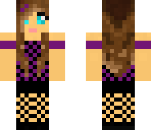purple cool girl
