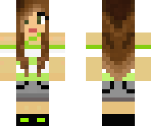 hot girl green