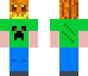 creeper boy with headphones - halloween version