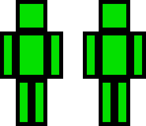 cubeman -neon green-
