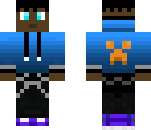 blue hoodie