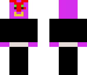 purple alein with white belt