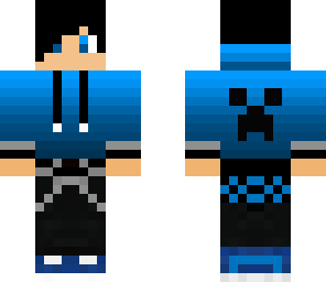 teenager blue blank