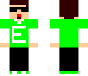 skin de verde e oculos 3