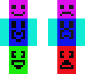 crazy rainbow face guy