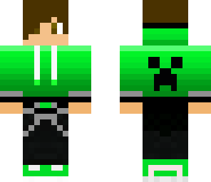 green hoodie with headphones