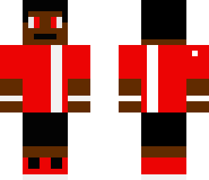black guy in red and black