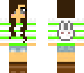 cute green girl