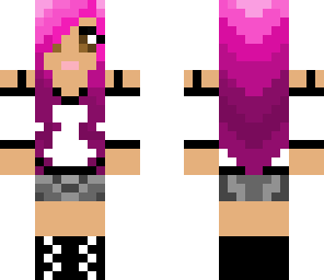 pink haired cute girl
