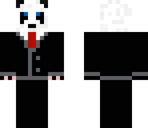 panda in a suit