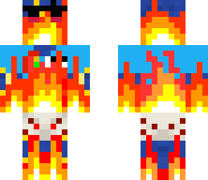 cookie monster on fire