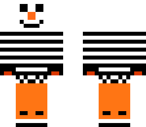 snowman in a zebra hoodie