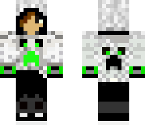 green white hood