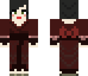 geisha with red kimono