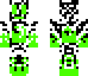 green alien robot