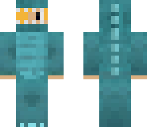 blue dinosaur costume