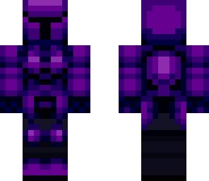 purple knight  with horns