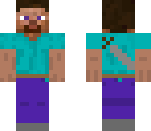 steve with stone sword