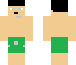 guy in a swim suite