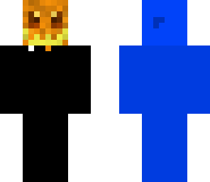 rubix cube guy with pumpkins