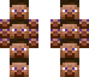 completed steve heads