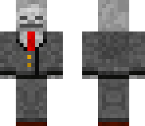 skeleton in a suit