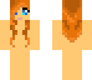 orange hair girl template