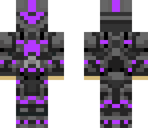 purple tron suit