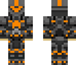 orange tron suit