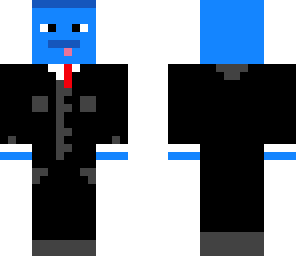 blue man in tux